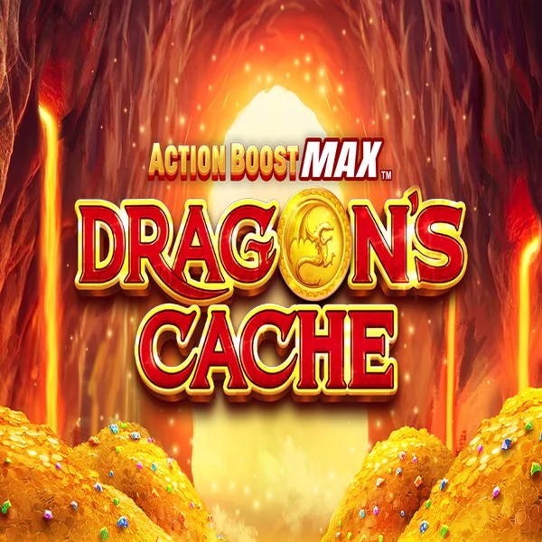Action Boost Max Dragon's Cache casino game by SpinPlay Games – featured logo at Kingmaker Casino