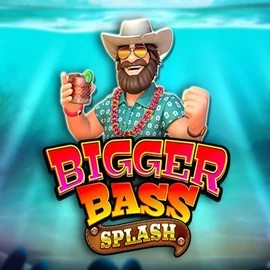 Bigger Bass Splash online game logo by Pragmatic Play on kingmaker-kazino.com