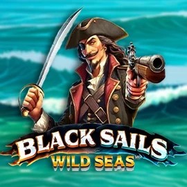 Black Sails Wild Seas slot logo by Infinity Dragon Studios at Kingmaker Casino