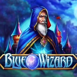 Official Slots logo: Blue Wizard by Quickspin at Kingmaker Casino