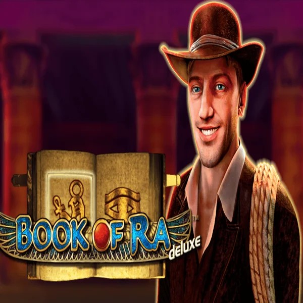 Book of Ra Deluxe logo by Novomatic Kingmaker Casino