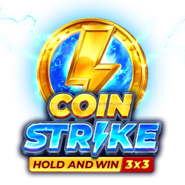 Coin Strike: Hold and Win online game logo by Playson on kingmaker-kazino.com
