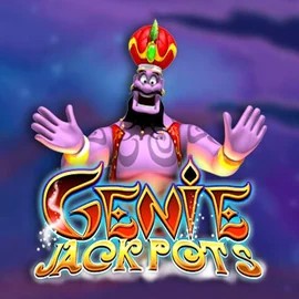 Genie Jackpots slot logo by Blueprint Gaming at Kingmaker Casino
