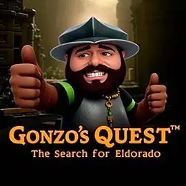 Gonzo's Quest game by NetEnt – logo hosted on Kingmaker Casino