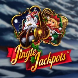 Jingle Jackpots slot logo by Dragon Gaming at Kingmaker Casino