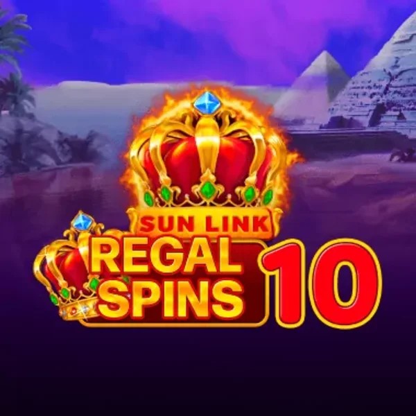 Regal Spins 10 online game logo by PatePlay on kingmaker-kazino.com