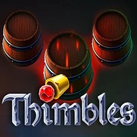 Thimbles slot logo by Evoplay at Kingmaker Casino