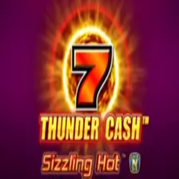 Thunder Cash Sizzling Hot online game logo by Novomatic on kingmaker-kazino.com